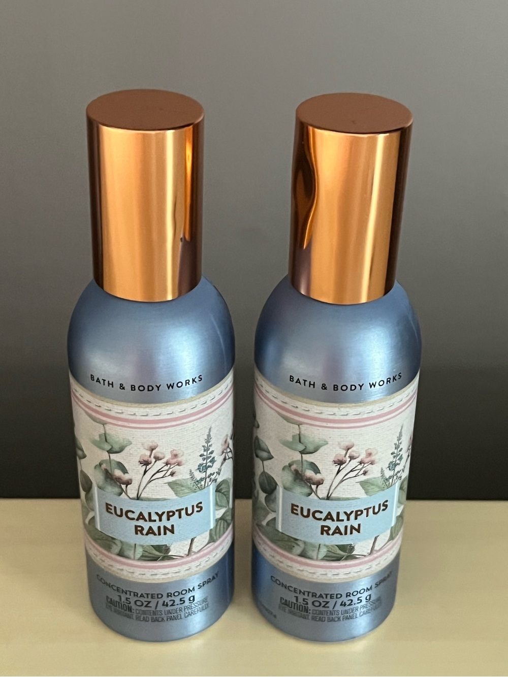 Two White Barn Bath Body Works Eucalyptus Rain Concentrated Room Sprays